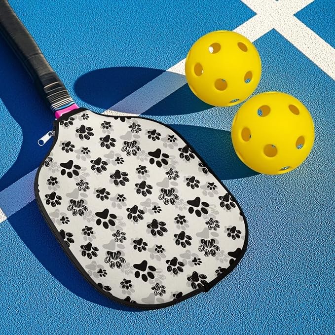 Pickleball Paddle Covers, Fits Standard Pickleball Racquets, Durable Zippered Paddle Cover Universal 8.6 x 11.4Inch