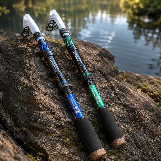 TORVEX Telescopic Fishing Rod,Travel Spinning Rod with Ceramic Guides, Stainless Steel Reel Seat, EVA Handle, Portable Collapsible for Bass Trout Catfish, Freshwater Saltwater, 6-9FT