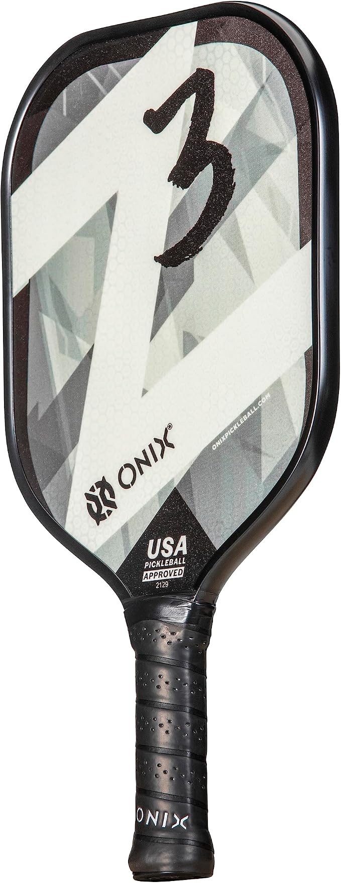Onix Graphite Z5 Carbon Fiber Pickleball Paddle with Wide-Body Shape, Honeycomb Core & Graphite Face