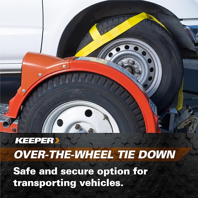 Keeper – 2” x 6.5’ Over-the-Wheel Tie-Down - 2,000 lbs. Working Load Limit and 6,000 lbs. Break Strength