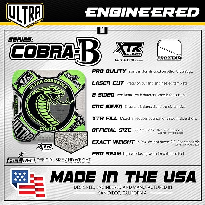 Bags Cobra-B Cornhole Bag Set - ACL Approved