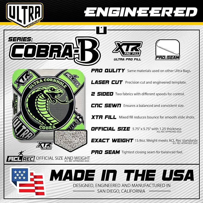 Bags Cobra-B Cornhole Bag Set - ACL Approved