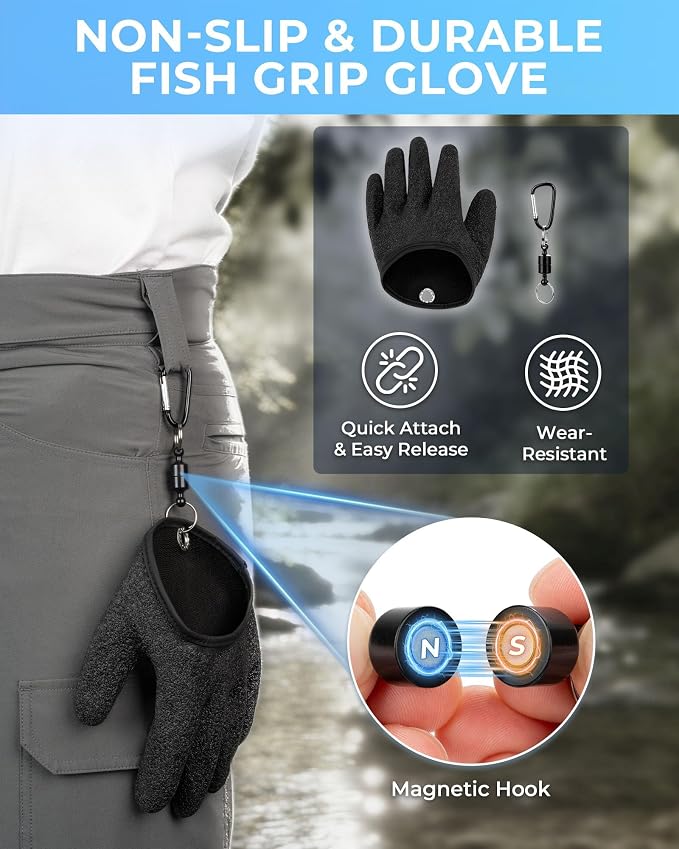 Calamus DriftWave Fishing Tool Kit | Multi-Function Tool Kit, Corrosion-Resistant Pliers, Fish Lip Gripper with Tape Measure, Digital Fish Scale, Fishing Gear