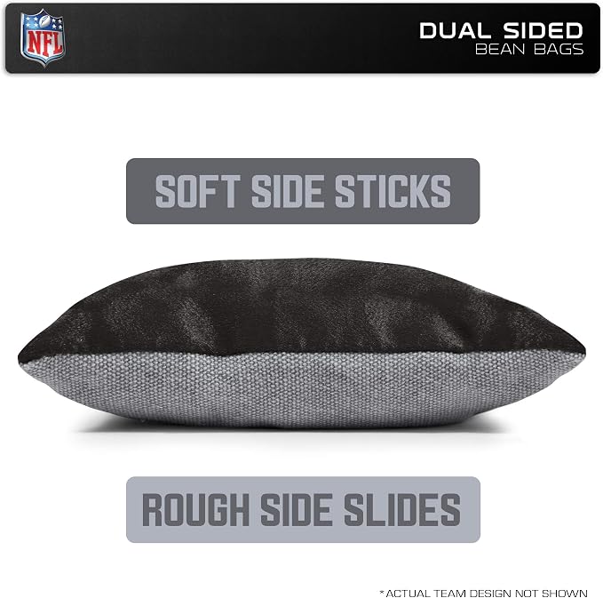 NCAA College Dual Sided Bean Bags by Wild Sports, 8 Count, Premium Toss Bags for Cornhole Set - Great for Tailgates, Outdoors, Backyard
