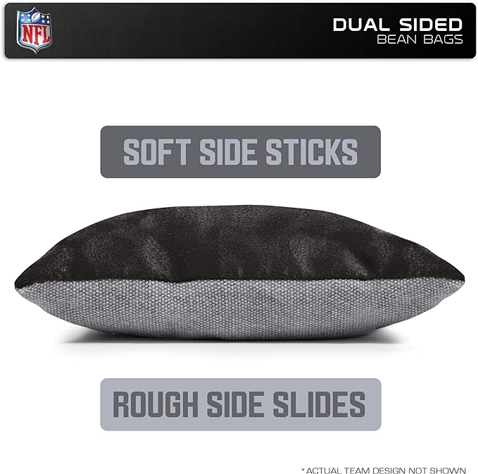 NCAA College Dual Sided Bean Bags by Wild Sports, 8 Count, Premium Toss Bags for Cornhole Set - Great for Tailgates, Outdoors, Backyard