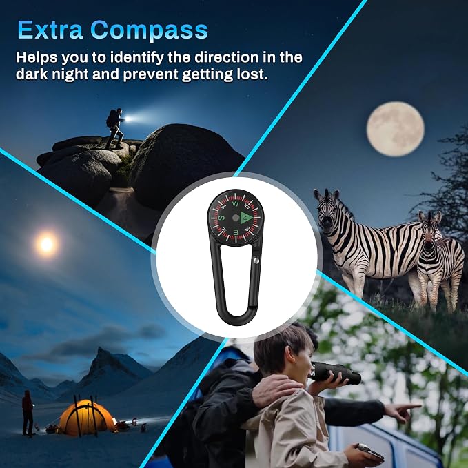 Night Vision Goggles, 1968FT Infrared Night Vision Binoculars with 5000mAh Rechargeable Battery, 64G Card for 58MP Images & 4K Video, 4" HD Screen, 5X Dightal Zoom for Camping Hunting