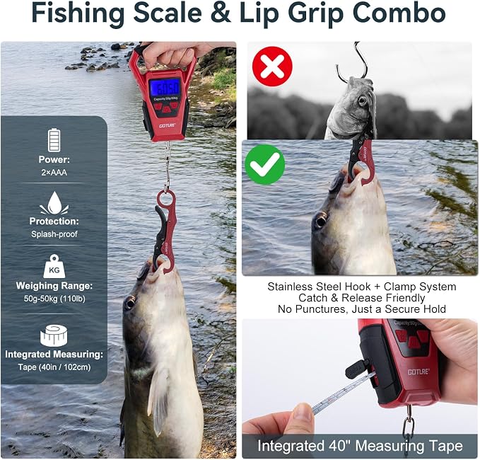 Goture 2-Pack Fishing Rod and Reel Combo with Carrier Bag,1.8M-2.7M | 2PCS Telescopic Fishing Pole,2PCS Spinning Reel,Line,Lures,Pliers,Gripper, for Saltwater and Freshwater Travel,Starter Kit