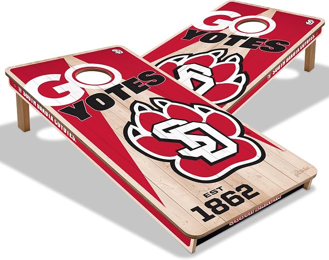 YouTheFan NCAA 2’ x 4’ Professional Wood Cornhole Game
