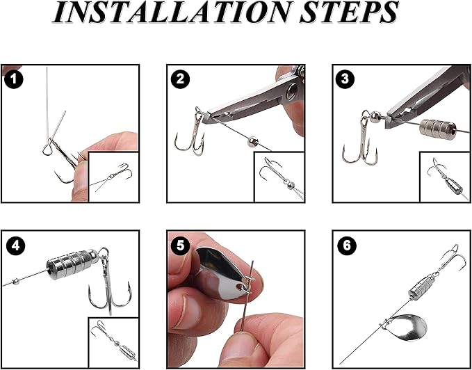 Spinner Making Kit Fishing Lure Making Kit DIY Fishing Lures Spinnerbaits Spoon Rigs Making Kit Colorado Spinner Blades Lure Making Make Your Own Lures for Bass Trout Walleye