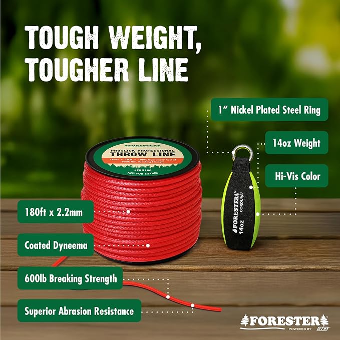 FORESTER Arborist Throw Weight | Cordura Throw Weight for High Abrasion Resistance and Durability | Arborist Equipment for Tree Climbing
