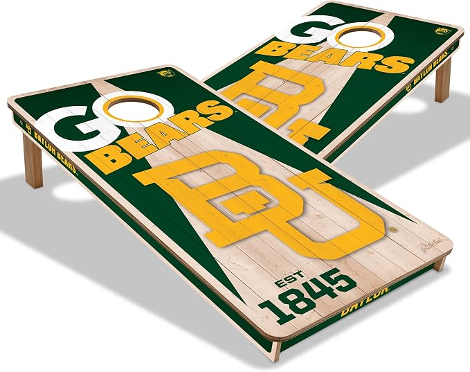YouTheFan NCAA 2’ x 4’ Professional Wood Cornhole Game