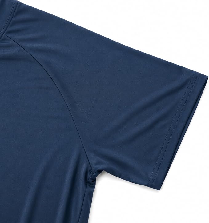 Sports Unisex Performance T Shirt, Lightweight Navy Athletic Tee, Stretch Training Shirt