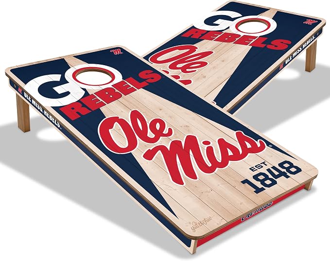 YouTheFan NCAA 2’ x 4’ Professional Wood Cornhole Game