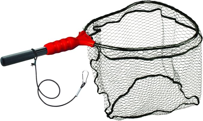 Ego S1 Slider Fishing Net, Ultimate Fishermen’s Tool Fixed Handle, Replaceable Head, Salt & Freshwater, 17x19 Inch Hoop