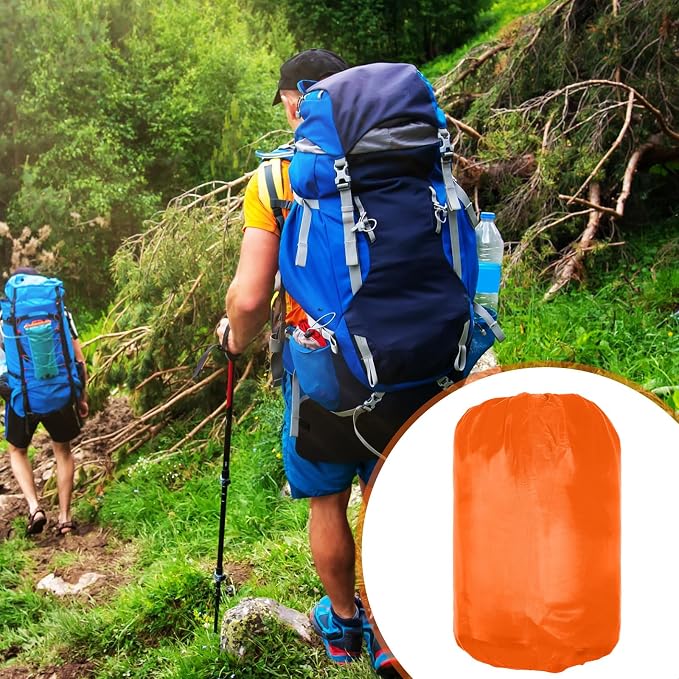 Macarrie 10 Pcs Bulk Sleeping Bags for Adults 0 Degree Waterproof Emergency Sleeping Bags with Compression Sack for Camping Hiking Backpacking Outdoor Activities