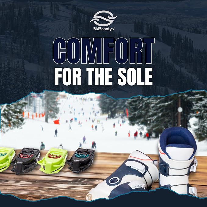 Skiskootys Ski Boot Bottom Protector with Claws - Ski Boot Traction Cleats | Foldable Slip-Resistant Tool for Walking on Ice & Snow - Adjustable Skiing Accessories - USA Made