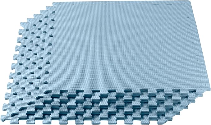 We Sell Mats 1/2-inch Multi-Purpose, Sky Blue, 100 Sq Ft (25 Tiles)
