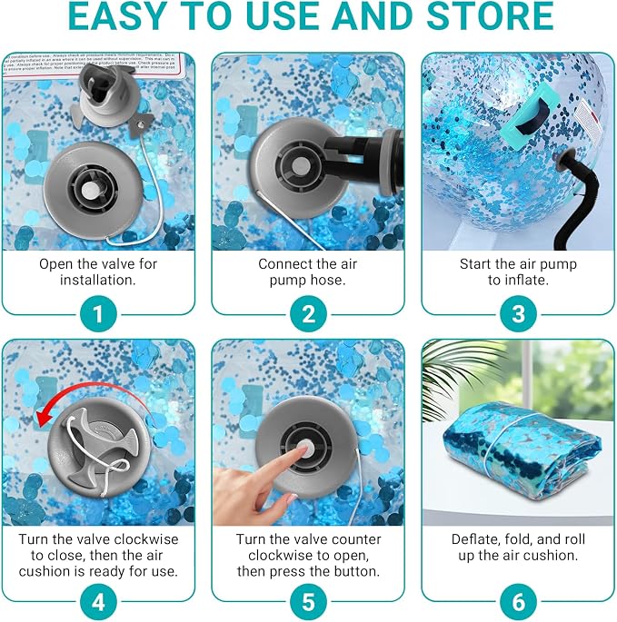 Estgora Gymnastics Barrel Inflatable Tumbling Air Roller, Gymnastic Tumble Equipment for Kids Home Use Back Handspring Trainer Octagon Tumbler Chearleeding Mat With Electric Pump