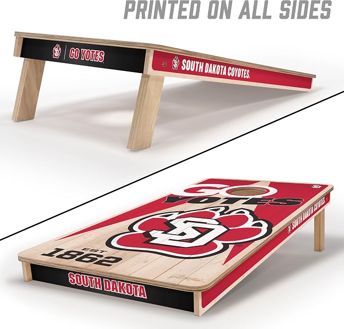YouTheFan NCAA 2’ x 4’ Professional Wood Cornhole Game
