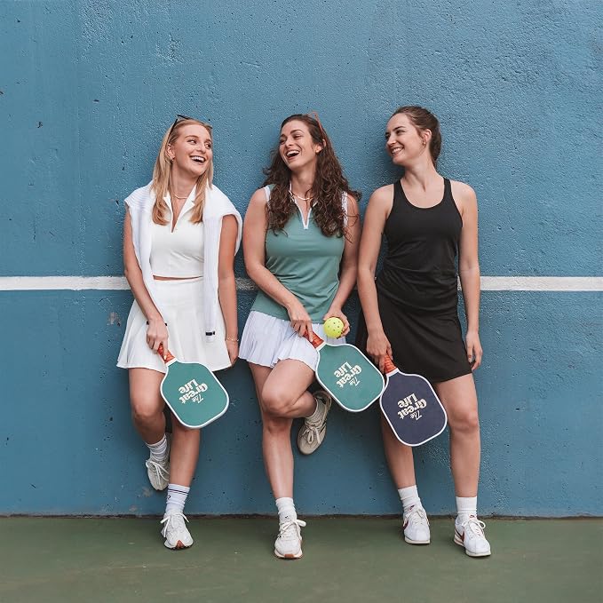 Elite Performance Pickleball Paddle | 3K Carbon Fiber | USAPA Approved | 16mm Honeycomb Core w/ 6" Handle | Lightweight 8.1 oz | Retro Design. Includes Single Paddle + Neoprene Cover