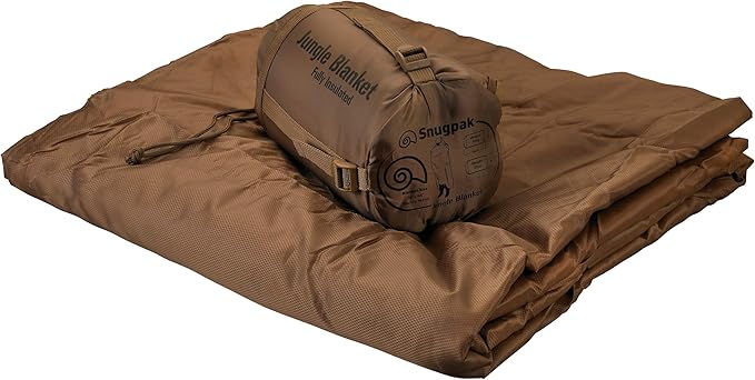Snugpak Jungle Survival Blanket - Insulated, Lightweight, Water Repellent Polyester, Coyote