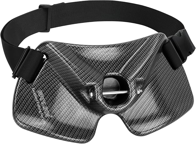 SANLIKE Fishing Belt Rod Holder,Adjustable Fishing Fighting Waist Belt with EVA Padded Plastic Material Fishing Belt,360 Degree Adjustable