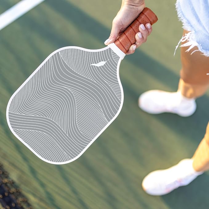 Inscribe Premium Pickleball Paddle – Single or 2 Pack Set – Fiberglass Surface, Polypropylene Honeycomb Core, Lightweight with Comfort Grip for Men & Women