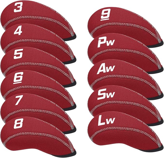Craftsman Golf 3pcs/Set Meshy Neoprene Golf Club Headcover 11pcs/Set Neoprene Iron Headcover Set