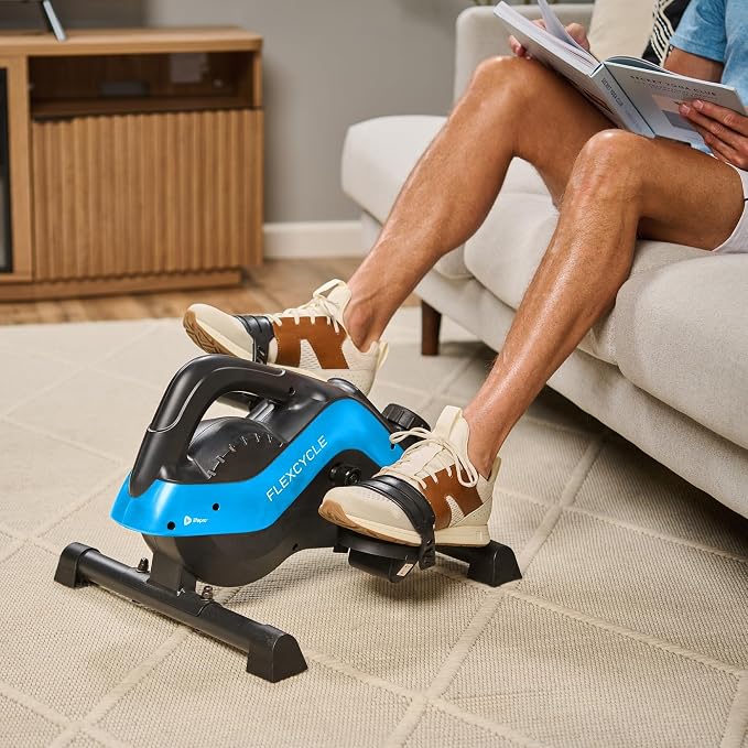 Lifepro Under Desk Elliptical Machine & Mini Bike – Quiet Desk Bike Pedal Exerciser for Seniors – FlexCycle Compact Under-Desk Bike & Foot Cycle Peddler – Portable Exercise Equipment for Home Office