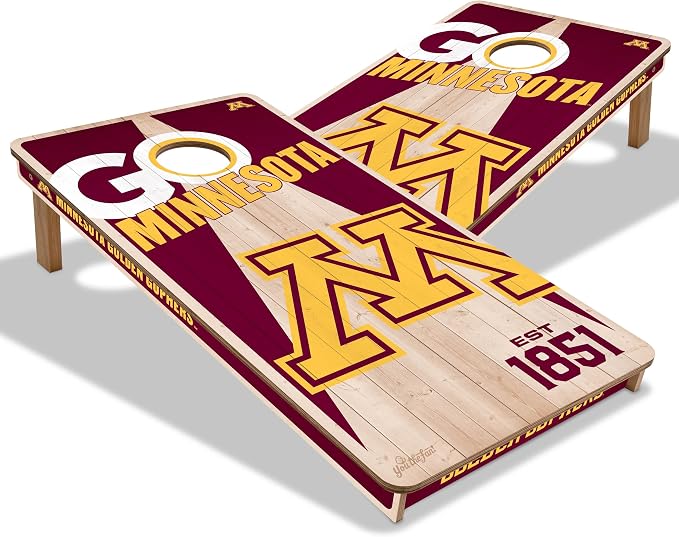 YouTheFan NCAA 2’ x 4’ Professional Wood Cornhole Game