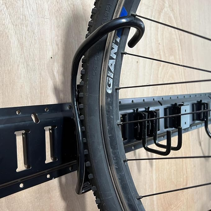 E-Track Bike Wall Mount, Quick Install Bike Hangers Storage Rack for E-Track (2 Pack)