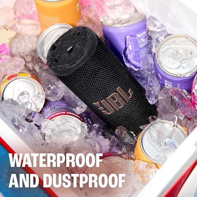 JBL Grip - Compact Bluetooth Speaker with Bold JBL Pro Sound and Ambient Light, up to 14 Hours of Playtime, Water, Dust and Drop-Proof (IP68), & Multi-Speaker Connection with Auracast™ (White)