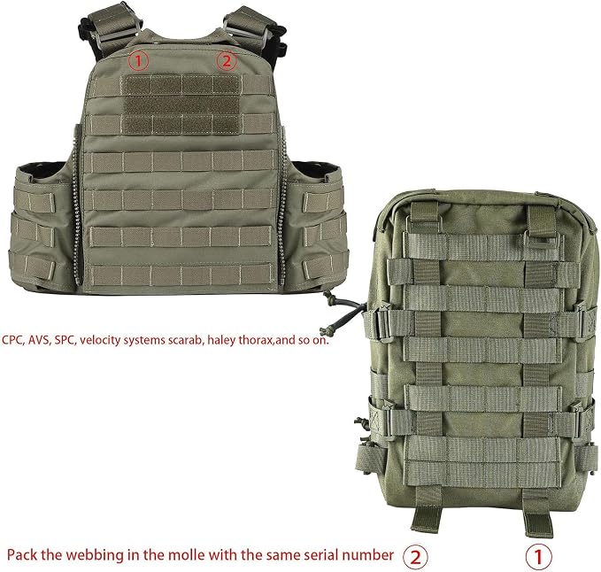 Tactical Mini Molle Hydration Pack,Molle Hydration Carrier with IFAK Pouch&US Flag&Med Patch,Hydropack for 2L Water Bladder