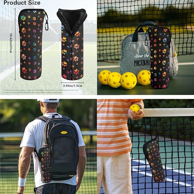Pickleball Paddles Set 3PCS Pickleball Paddle Case Pickleball Racket Pickleball Bag Ideal for Beginners Gifts