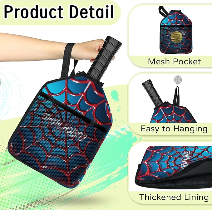 Personalized Pickleball Paddle Cover, Robust & Waterproof Custom Pickleball Paddle Case for Ultimate Protection
