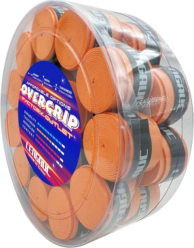 Tacky Overgrips,Tennis/Badminton/Pickleball/Paddle 30/60 Pack, Tacky Anti-Slip and Absorbent Grip, Colorful,Comfort Grip Tape,Absorb Sweatbands Anti Slip