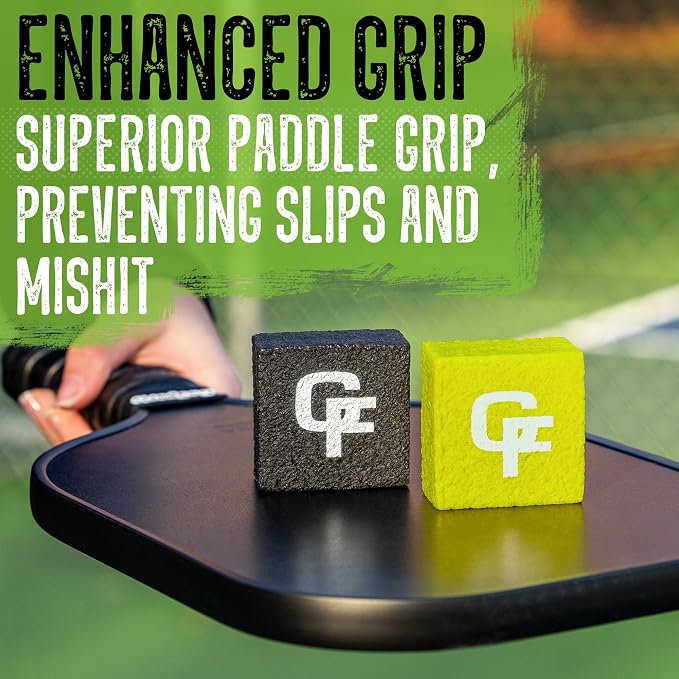 Gradient Fitness Pickleball Paddle Eraser, Pickle Ball Racket Natural Cleaner, Efficiently Removes Ball Residue, Dust, Dirt, & Minor Scrapes/Scratches, Increases Grit