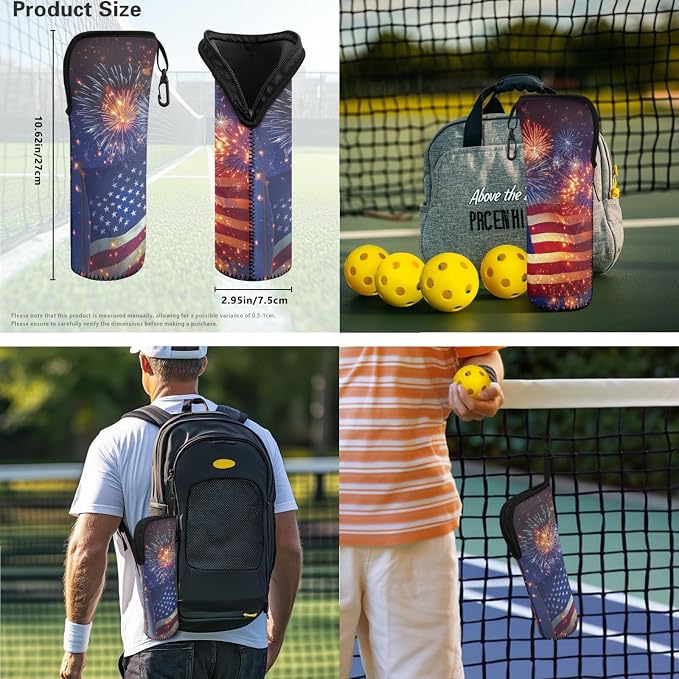 Pickleball Paddles Set 3PCS Pickleball Paddle Case Pickleball Racket Pickleball Bag Ideal for Beginners Gifts
