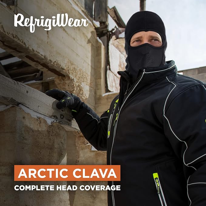 RefrigiWear Arctic Clava - Warm NeoFleece Moisture Wicking Windproof Waterproof Cold Weather Balaclava Face Mask