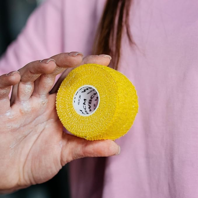 WARM BODY COLD MIND Lifting Thumb Tape for Weightlifting |1.5" x 20.6ft| - Hook Grip Tape for Gym, Powerlifting, Deadlift, Weight Lifting, Athletic Finger Wrap