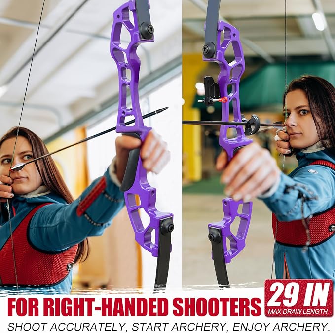 D&Q Bow and Arrow Set for Adults Recurve Bow 30lb 40lb for Beginner to Intermediate Recurve Bows for Adults Beginner Training Practice Target