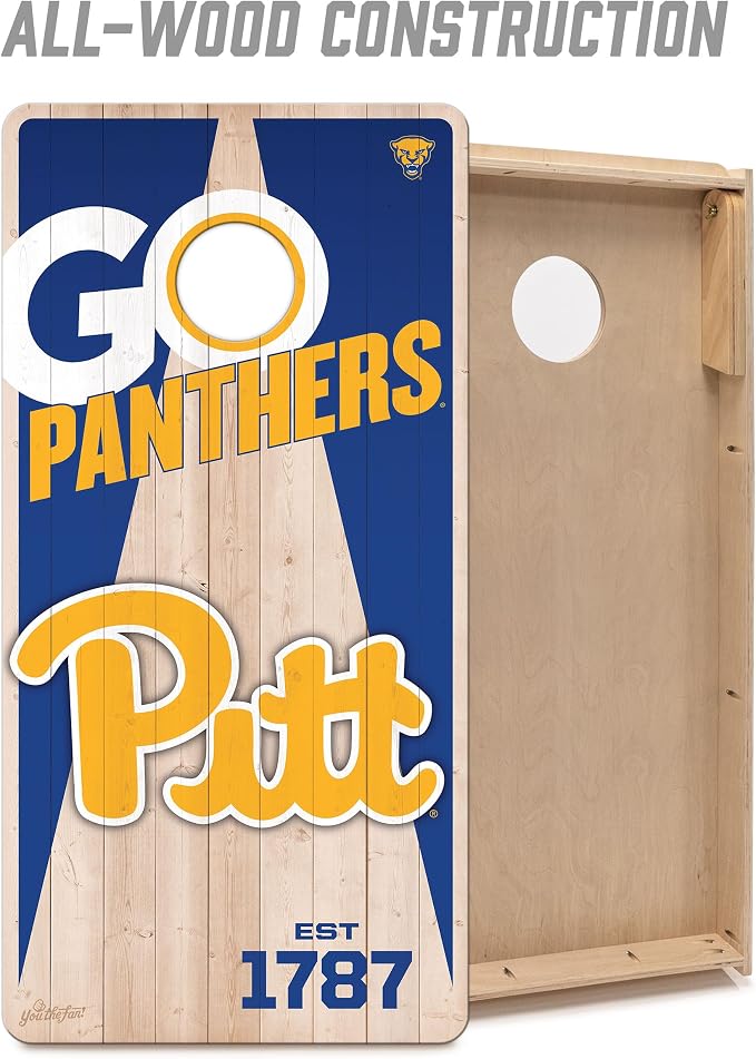 YouTheFan NCAA 2’ x 4’ Professional Wood Cornhole Game