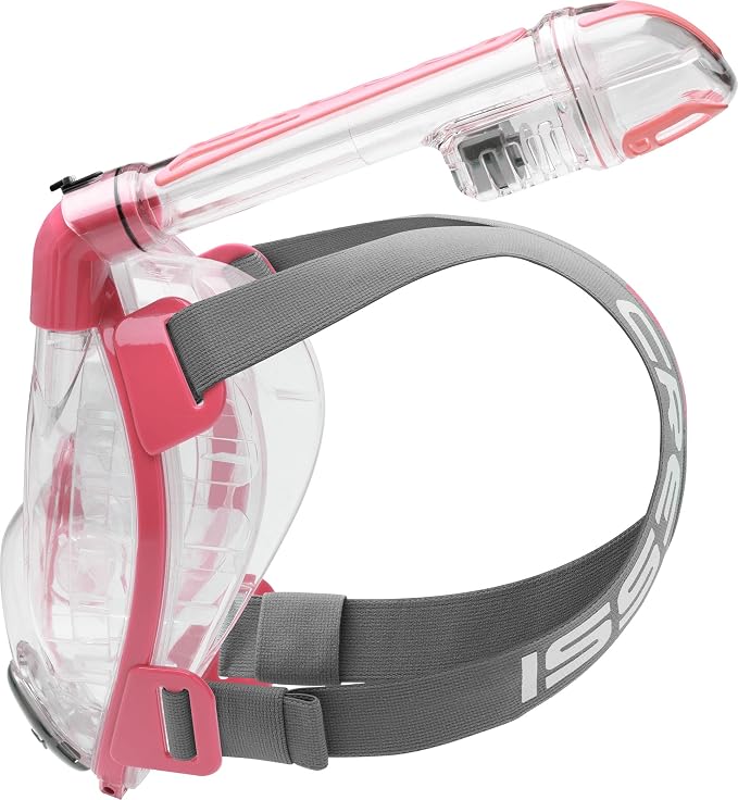 Cressi Adult Snorkeling Full Face Mask - Wide Clear View, Anti-Fog System - Easy Breathing: Safety First - New 2019 - Duke Dry: Designed in Italy: Quality Since 1946
