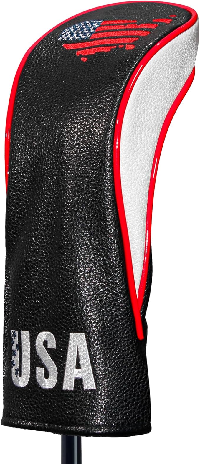 Golf Club Head Covers,4pcs or 1pc USA Golf Head Covers for Woods and Driver Fairway Hybrid - PU Leather Mallet Blade Putter for Men Women Golf Enthusiast