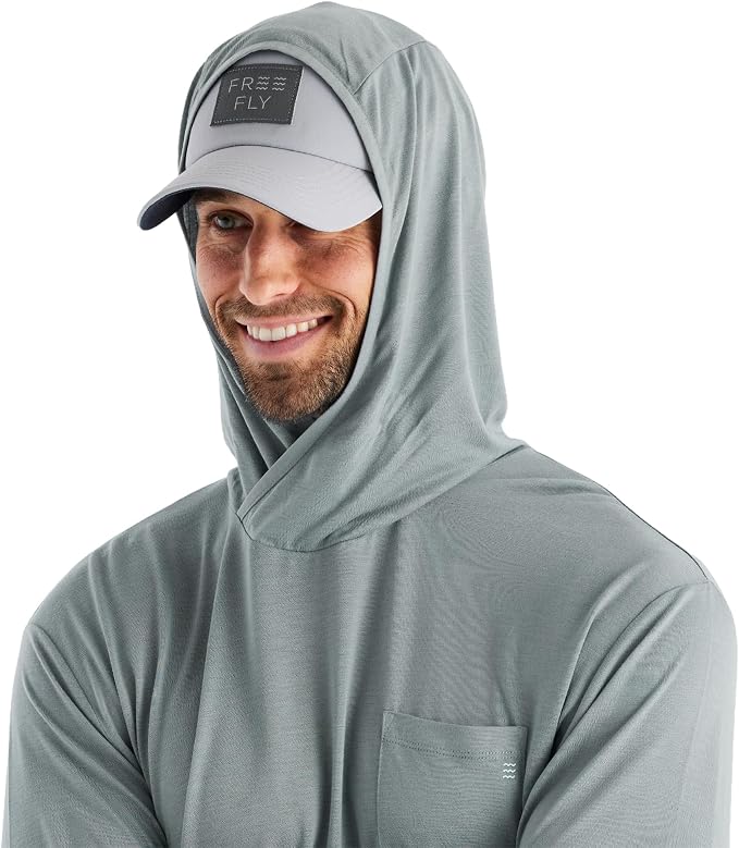 Free Fly Men's Lightweight Hoodie - UPF 20+ Sun Protection Hoodie for Men - Breathable Long Sleeve Sun Shirt for Fishing