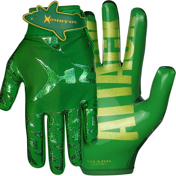 Non-Slip Tacky Football Gloves Ball Feel Sensation, Football Receiver Gloves in Youth, Adult, and Kid Sizes, Ultra Sticky Silicone Strong Palm Grip