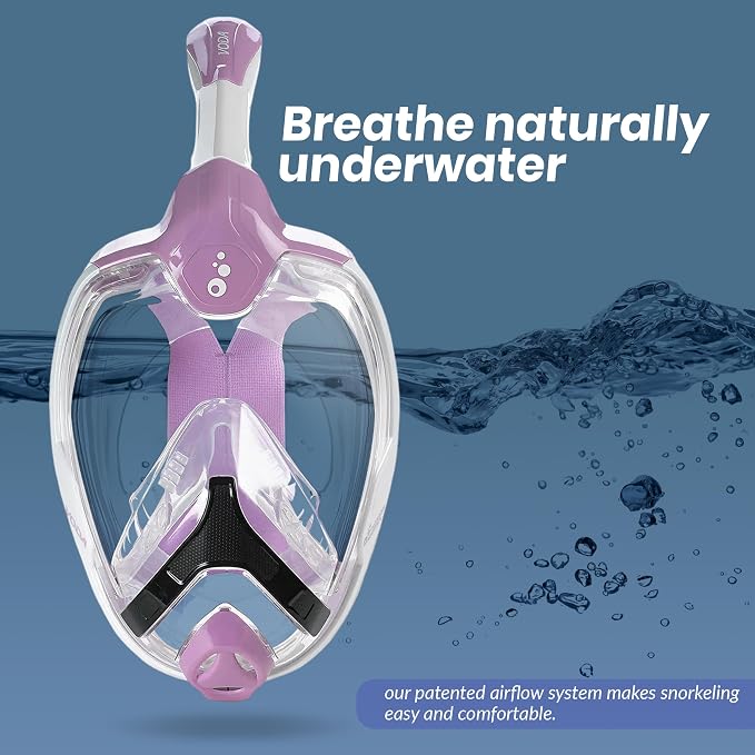 Phantom Aquatics Voda Full Face Snorkel Mask