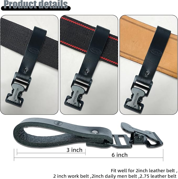 MELOTOUGH Work Glove Holder Glove Strap Quick Leash With Alligator Clip…