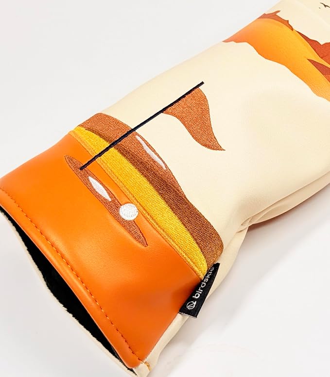 Golf Driver Headcover birdskie Premium Leather Head Cover. Digitally Printed and Embroidered Design. Head Cover for Your Driver by birdskie.