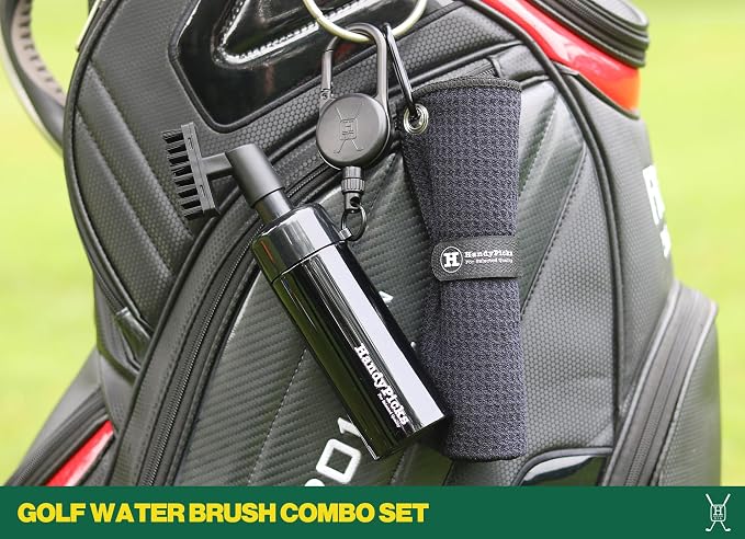 Handy Picks Golf Towels Pack of 3 Golf Water Brush Combo Kit